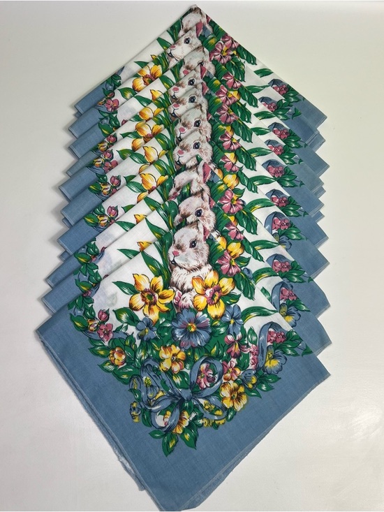 Vintage Other - Vintage bunny spring Easter napkins 10pc
Couple have yellowing (see pictures)